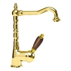 Смеситель для раковины (умывальника) CEZARES Elite LSM2-03-Nc золото/орех