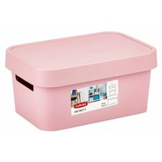 Коробка INFINITY с крышкой 4.5л розовая,CURVER