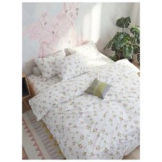 Пододеяльник Сказка "Весенние цветы",2-сп, 175х215 см, на молнии