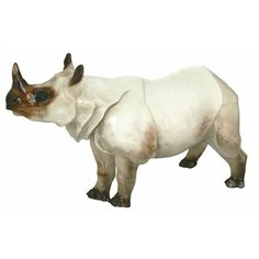 Скульптура. Императорский фарфоровый завод. Носорог. Высота 15,5 см.