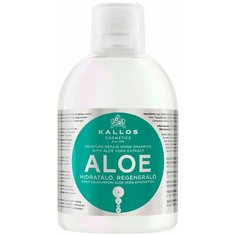 Kallos шампунь KJMN Aloe для увлажнения и питания сухих и поврежденных волос, 1 л