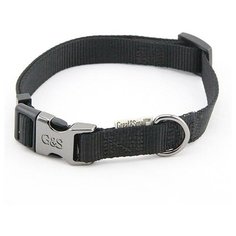 Ошейник для собак GREAT&SMALL 25x450-650мм нейлон Чёрный