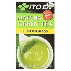 Зеленый чай Itoen Matcha Green Tea Lemongrass в пирамидках, 20 шт.