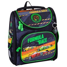 Berlingo ранец Ultra Compact Formula race, серый/черный