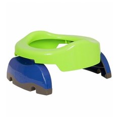 Potette Plus горшок дорожный 2 in 1+ 1 сменный пакет зеленый/голубой