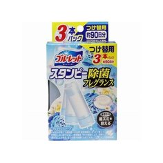 KOBAYASHI гель для унитаза очищающий и дезодорирующий Bluelet, с ароматом мыла и свежести, 3 шт., 0.028 кг