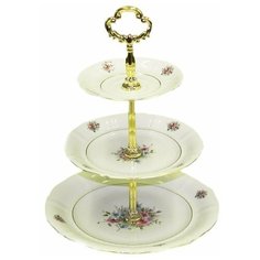 Этажерка 3-х ярусная Leander "Соната /Цветы" / 158065