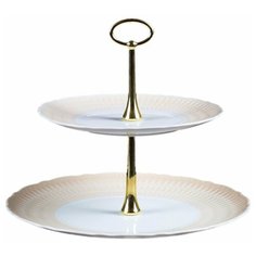 Этажерка 2-х ярусная Cmielow "София /Кремово-бежевая" / 136690