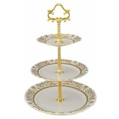 Этажерка 3-х ярусная Leander "Соната /Золотая элегантность" / 158334