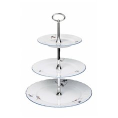 Этажерка 3-х ярусная Cmielow "Рококо /Гуси" / 167695