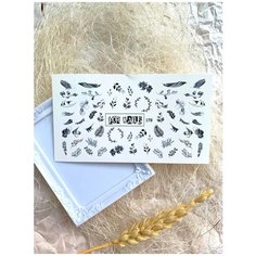 Слайдер (водные наклейки) для дизайна ногтей FN179 Весна Веточки FOR Nails