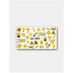 Слайдер (водные наклейки) для дизайна ногтей FN110 Лето Подсолнух FOR Nails