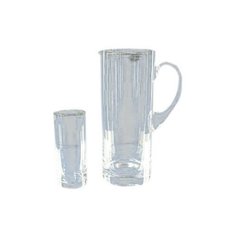 Набор для воды 7 предметов (кувшин 1,5 л + 6 стаканов) Crystalex CZ s.r.o. "Отводка золото" / 005011