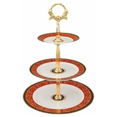 Этажерка 3-х ярусная Leander "Сабина /Версаче /Красная лента" / 159092