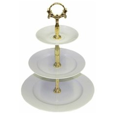 Этажерка 3-х ярусная h-25 см Leander "Соната /Без декора" / 158018