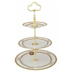 Этажерка 3-х ярусная Leander "Сабина /Версаче /Золотая лента" / 159072