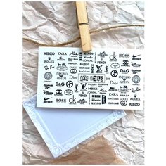 Слайдер (водные наклейки) для дизайна ногтей FN236 Бренды FOR Nails