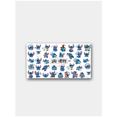 Слайдер (водные наклейки) для дизайна ногтей Мультик, Лило и Стич FN087 FOR Nails