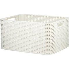CURVER Корзина Rattan Style Box L 23x44x33см кремовый