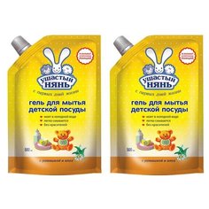 Ушастый Нянь Гель для мытья детской посуды Ромашка и алоэ, 2, 0.5 л