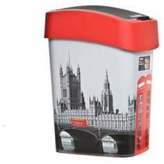 Контейнер для мусора DECO FLIP BINS London,CURVER