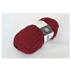 Пряжа Пехорка Народная 100гр. 220м.(30%шерсть, 70%акрил высокообъемный) (272-Вишня) 5 шт