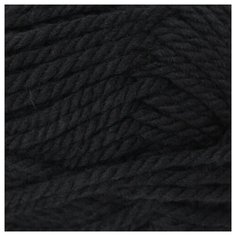 Пряжа Пехорка Осенняя 200гр. 150м. (25% шерсть, 75% акрил) (02-Черный) 5 шт
