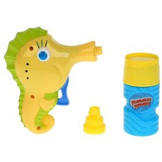 Пистолет Играем вместе механический для пускания мыльных пузырей в виде морского конька, 60мл, блистер