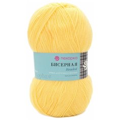 Пряжа Пехорка Бисерная 100гр., 450м. (100% высокообъёмный акрил) (279 шампанское) 5 шт