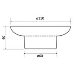 Запасная стеклянная мыльница X-ROUND / X-STEEL / X-SQUARE / Samba / Rumba, XR803, XS802, XQ802, матовое стекло Sapho