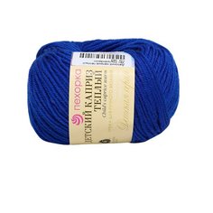 Пряжа Пехорка Детский каприз тёплый 50гр. 125м (50% мериносовая шерсть, 50% фибра) (491-Ультрамарин)