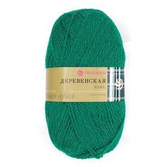 Пряжа Пехорка Деревенская (100%шерсть) (573-Т.изумруд), 10 мотков
