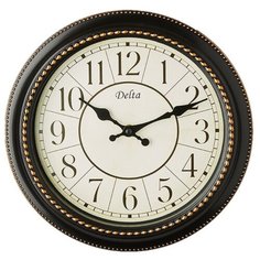 DT5-0002 Часы настенные 28*28*4,5 0, черный Delta