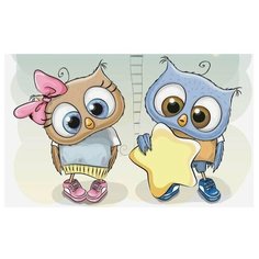 Алмазная мозаика. Картина "Звездочка в подарок", полная, 20х30, LC017. Цветной