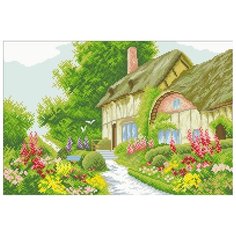 Алмазная мозаика Яркие Грани "Милый дворик" (DS110), размер 50х34см, 44 цвета