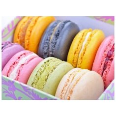 Алмазная мозаика Яркие Грани "Макарон" (DS537), размер 50х37 см, 58 цветов