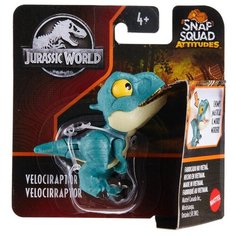 Фигурка Mattel Мир Юрского Периода Сбежавшие динозаврики Snap Squad Велоцираптор GXW61