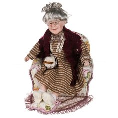 Кукла фарфоровая декоративная RF COLLECTION бабушка в кресле 27*23*33 см (346-164) Reinart Faelens Kunstgewerbe
