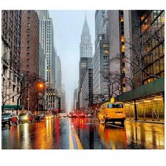 Картина по номерам Molly «нью-йорк. Манхэттен» (Холст на подрамнике, 40х50 см)