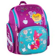 Berlingo ранец Comfy Fox, фиолетовый/голубой