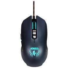Проводная игровая мышь Jet.A ENIO JA-GH23 черно-синяя (500-3000 dpi, 7 пр. кнопок, LED подсветка, US