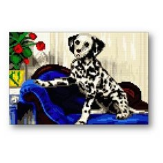 Алмазная мозаика Anya «Далматинец» (Полная выкладка, 20х30 см, квадратные стразы)