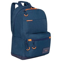 Рюкзак Grizzly, 28*41*18см, 1 отделение, 5 карманов, укрепленная спинка, синий RQ-008-3/2