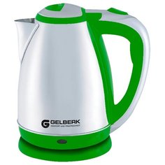 Чайник электрический Gelberk GL-318, 1.8л, 1500Вт, нержавеющая сталь, зеленый GL-318