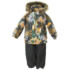 Комплект с полукомбинезоном Huppa Avery 41780030 (828) размер 86, 82822, orange pattern/black