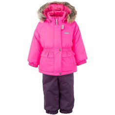 Комплект с полукомбинезоном KERRY MOIRA K20416 (00268 / 00366 / 00186) размер 80, фуксия/темно-фиолетовый