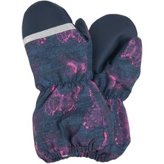 Рукавицы Snow K20175 KERRY, 02710 фуксия бабочки на синем, размер 2
