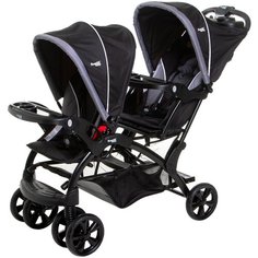 Прогулочная коляска для двойни Ramili Baby Twin ST, черный