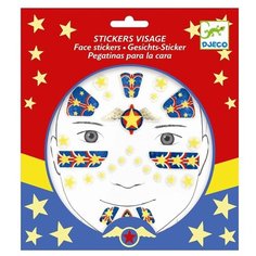 DJECO Наклейки для лица Супер герой красный/синий/желтый