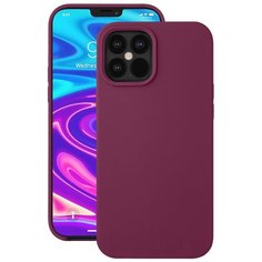Чехол для Apple iPhone 12 Pro Max Deppa Liquid Silicone бордовый